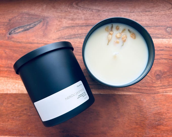 NEW | Neroli Jasmine | Matte Black Tumbler | Hand-Poured | Toxin-Free | Clean Candle