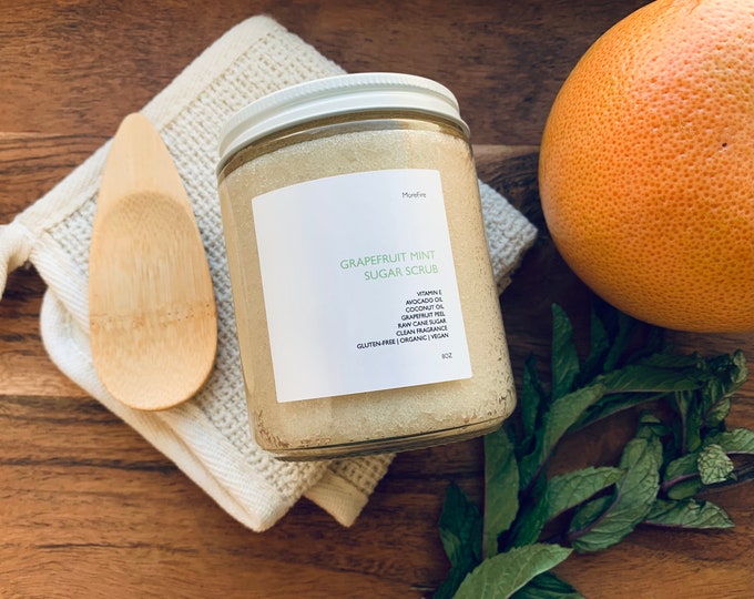 8oz | Grapefruit Mint Sugar Scrub