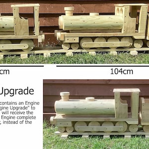 Wooden Planter Train / Decorative Garden Ornament Engine Upgrade