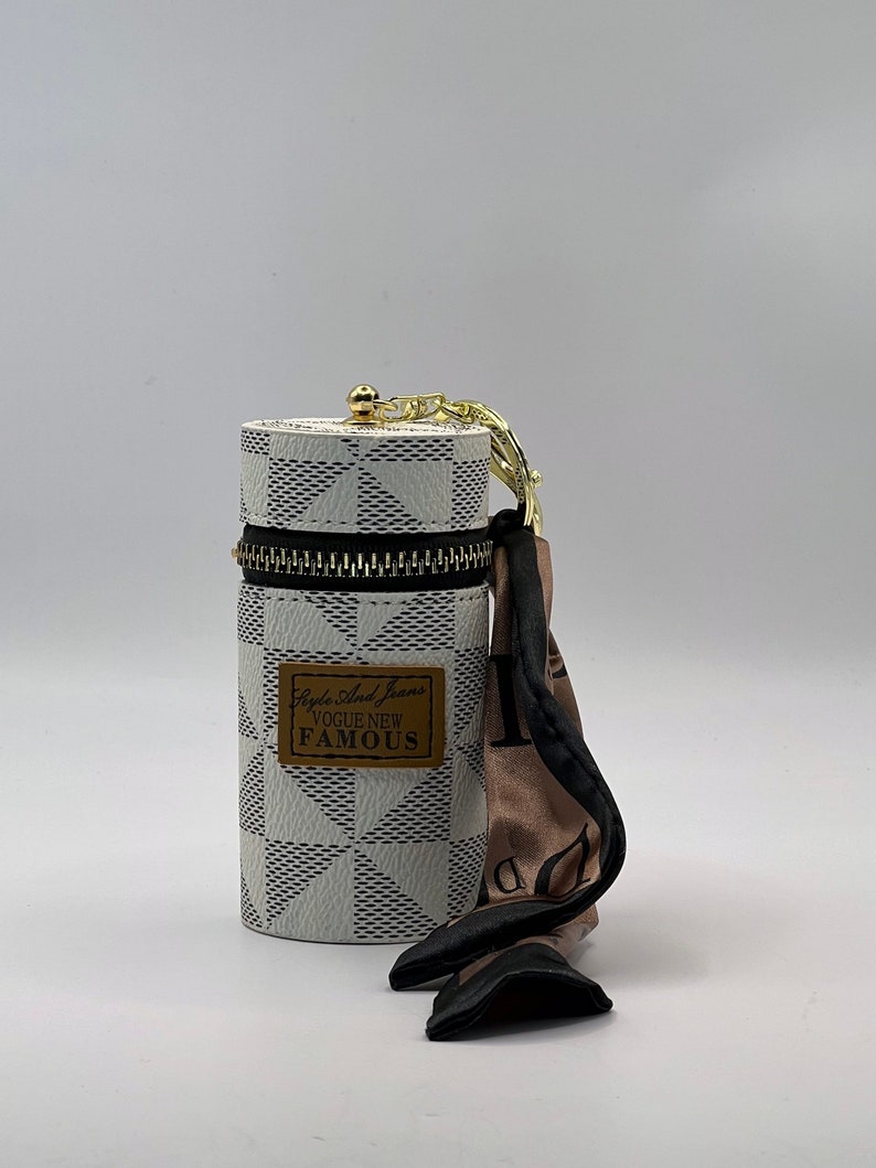 Bucket Keychain Lipstick Key Fob Holder Etsy