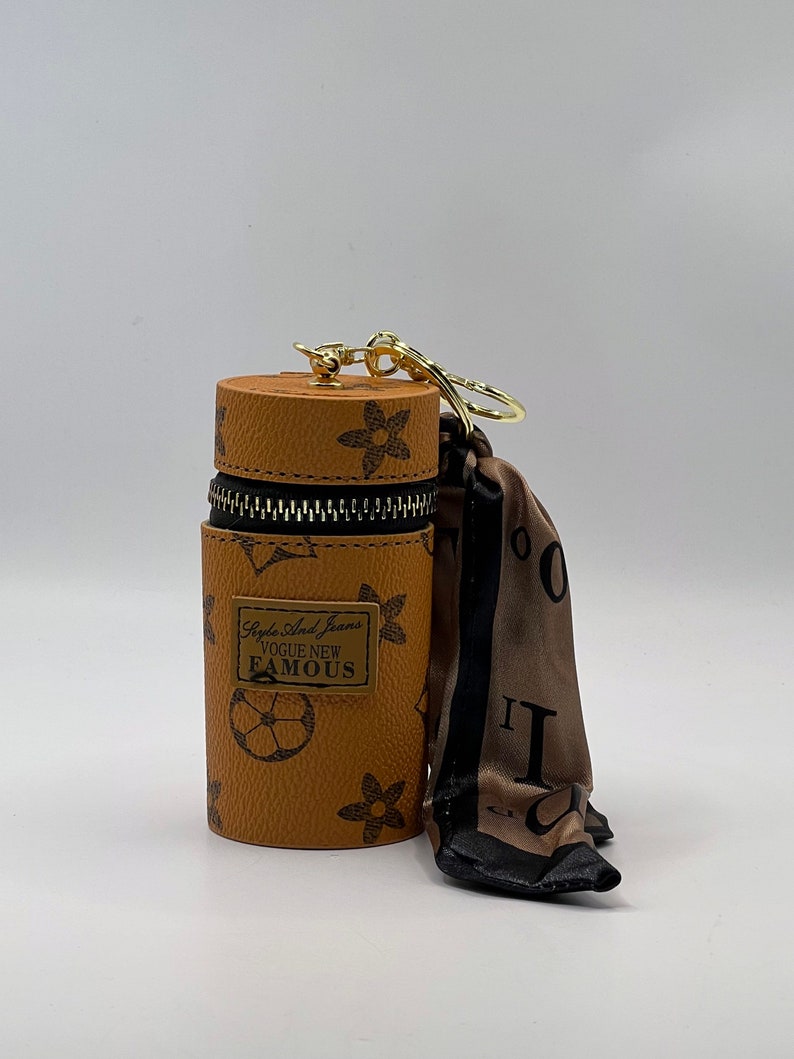 Bucket Keychain Lipstick Key Fob Holder Etsy