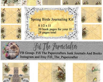 Spring Birds Journaling Kit by Fifi The Papercrafter