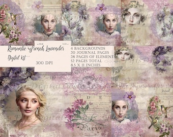 Romantic French Lavender Digital Kit
