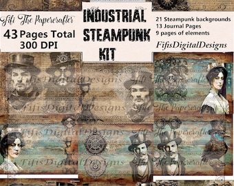 Industrial Steam Punk Digital Kit