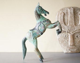 Unique Horse Sculpture, Minimalist Gift, Holiday Decor, Horse Gifts, Horse Art, Rocking Horse, Horse Decor, Horse Ornament, Valentine gift