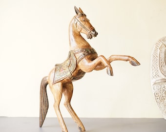 Unique Horse Sculpture, Minimalist Gift, Holiday Decor, Horse Art, Rocking Horse, Horse Decor, Horse Ornament, Valentine gift