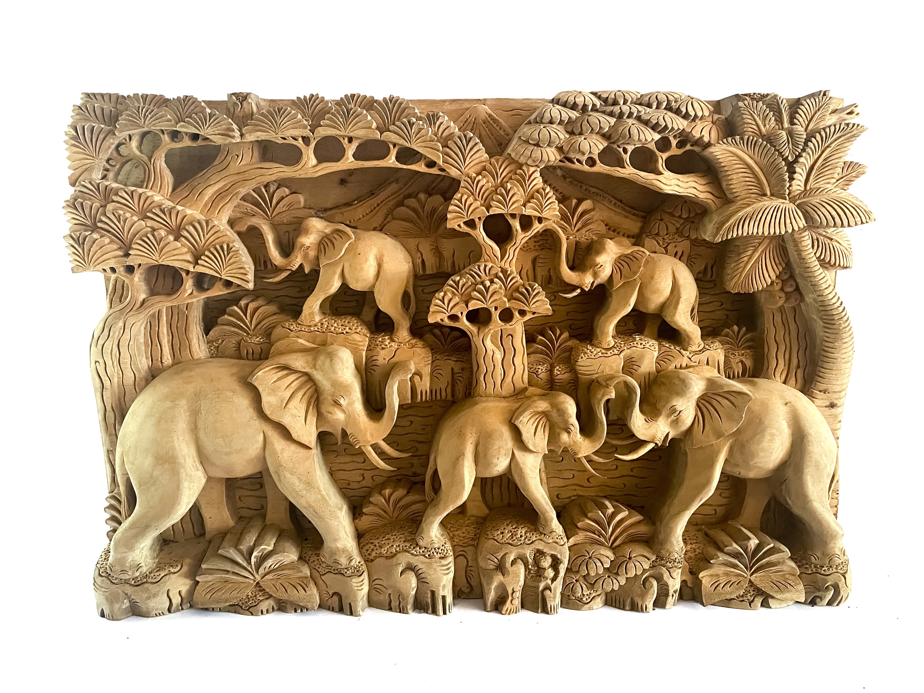 Carved Baby Elephant Etsy Australia