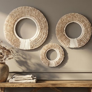 1 Set Seashell Wall Decor, Coastal Wall Art