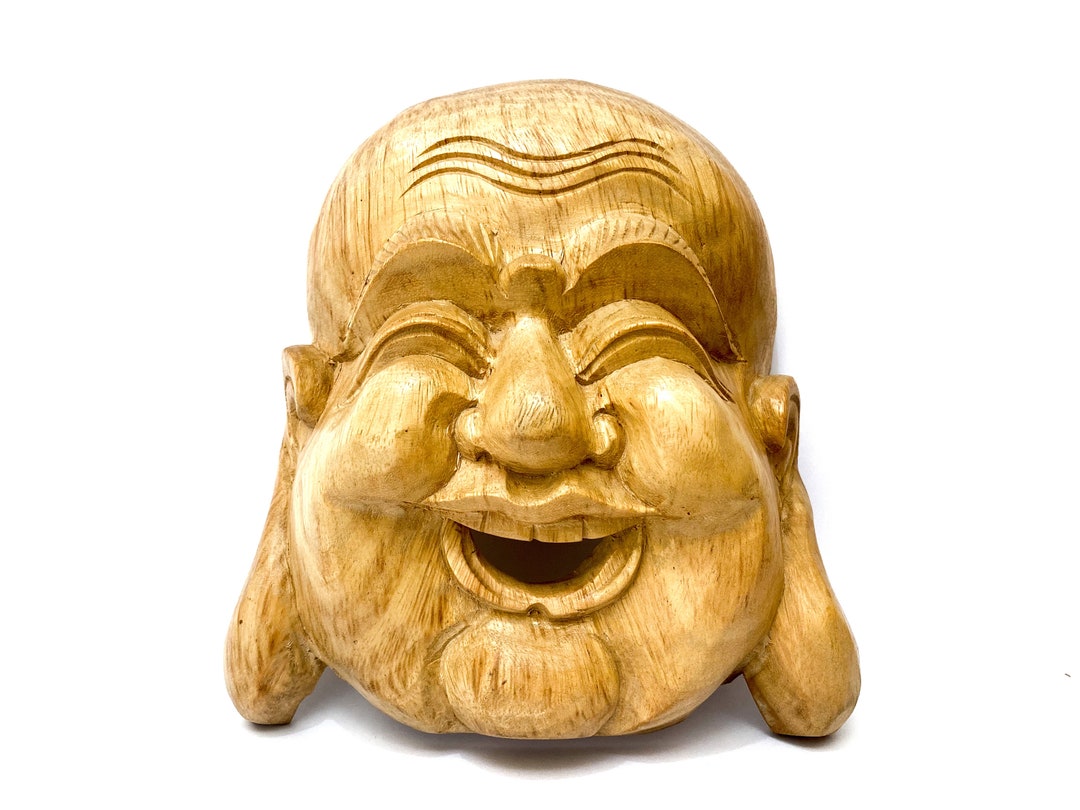 Laughing Buddha Face Wall Decor Christmas Decor Birthday Etsy