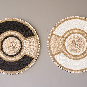 Einzigartige Muschel Wandbehang Dekor, Halloween Geschenk, handgemachte Papua Stämme dekorative Halskette, Wanddekoration, Boho primitive Stammeskunst