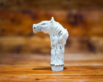 Horse Antler Knife Handle 5.1 Inch, Handmade Knife Making Supply, Present For Dad