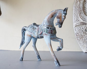 大きな馬のフィギュア メキシコの民芸品 アレブリヘの彫刻 本物
