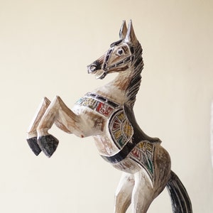 Unique Horse Sculpture, Christmas Gift, Christmas Decor, Horse Art, Rocking Horse, Horse Decor, Horse Ornament, Mothers Day Gift, Home Decor