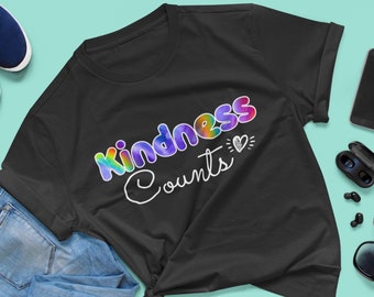 Kids Kindness Shirt, Be Kind Shirt, Shirts for Girls, Shirts for Boys, Inclusion Shirts, Inspirational Quote Tshirt, Shirts for School, Kind