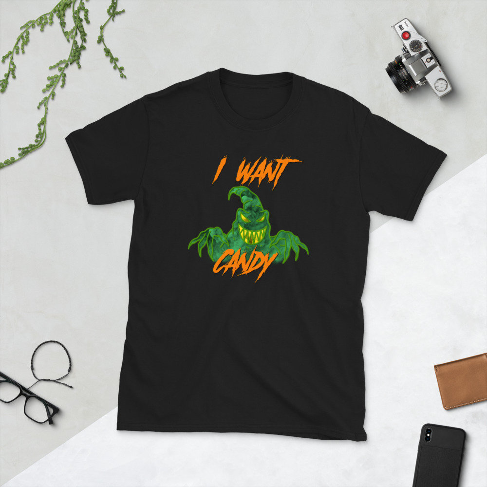 I Want Candy Shirt Scary Halloween Shirt Ghost Tee Shirt Etsy UK