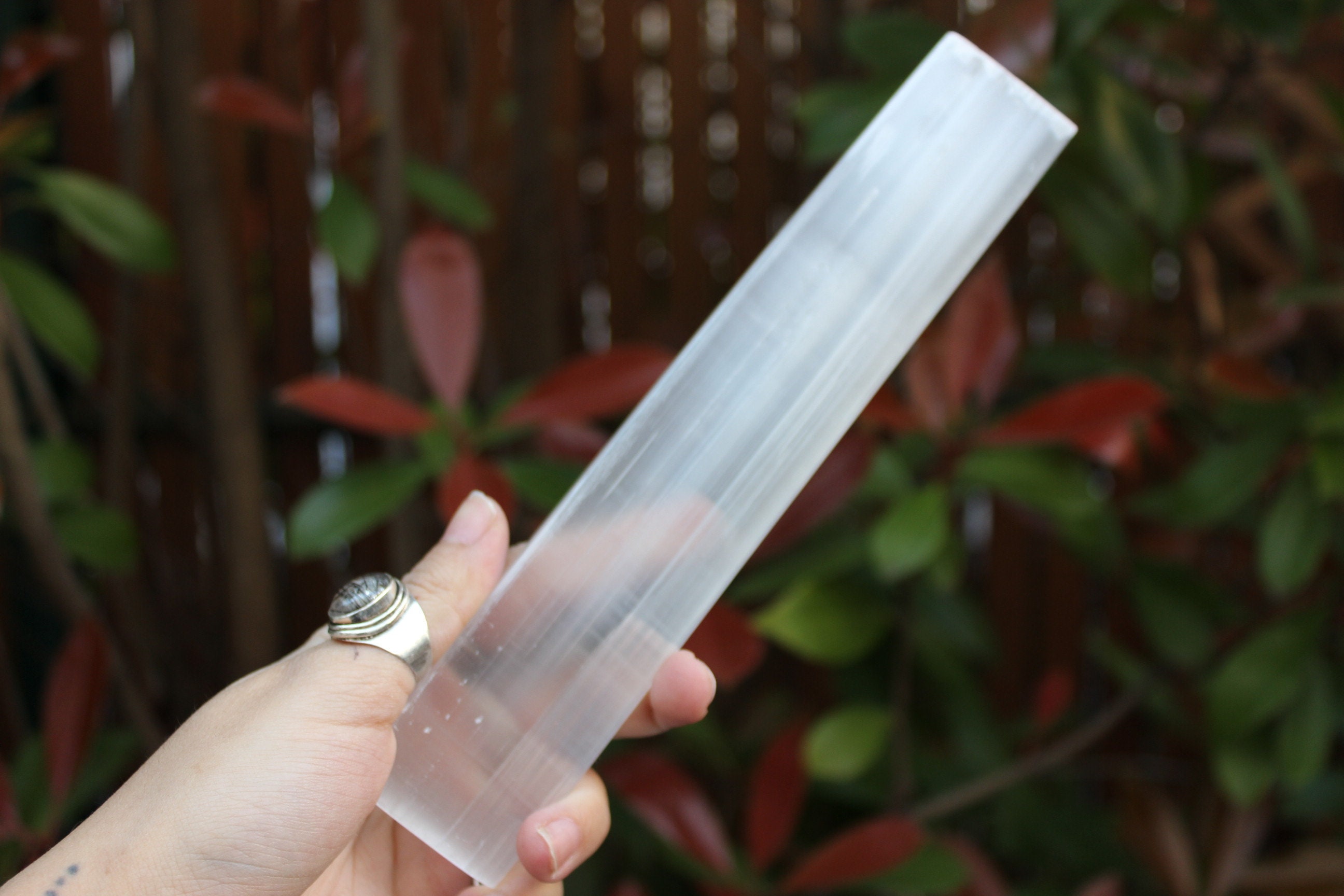 Grande Barre de Charge Polie Satinée Slenite Spar