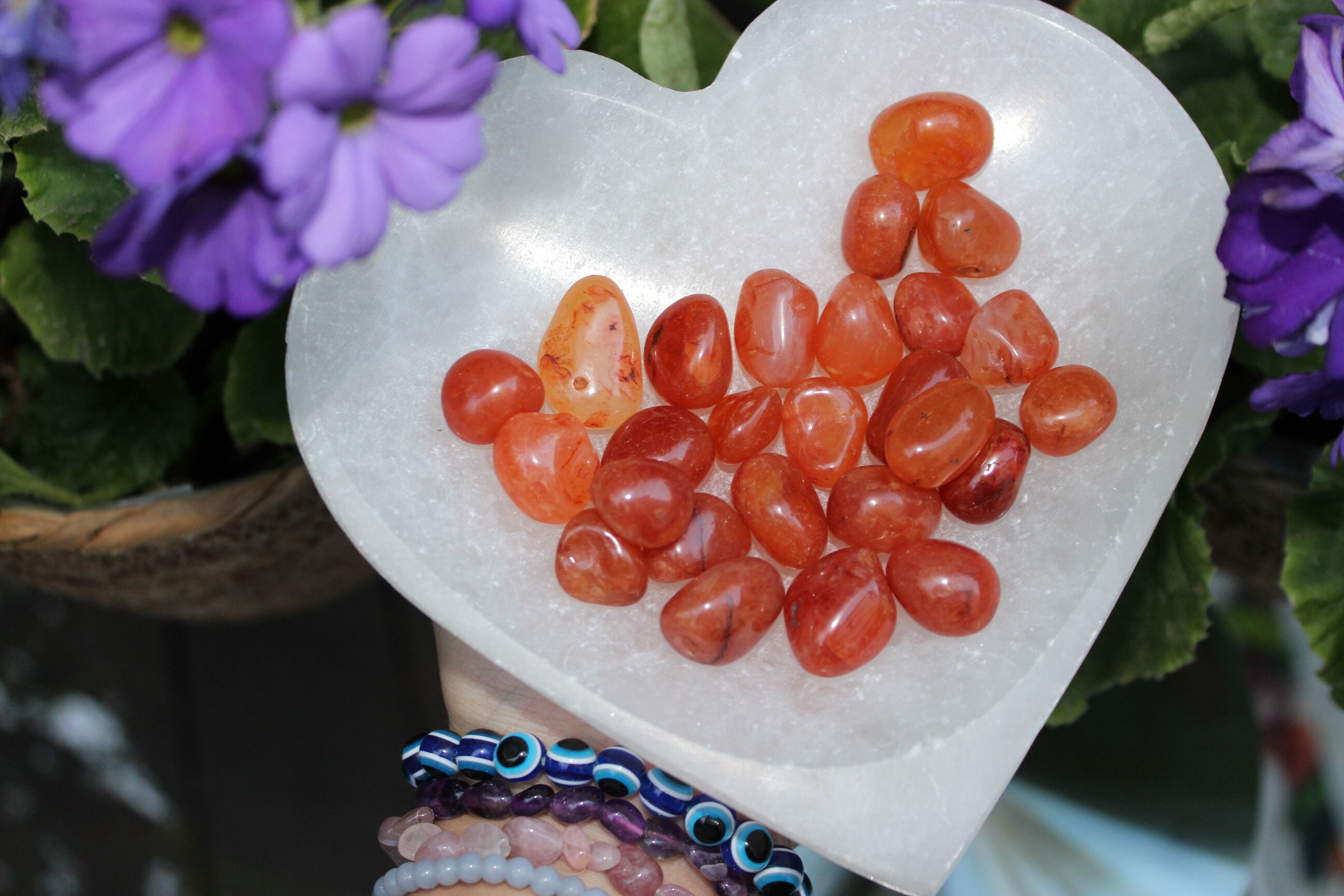 Carnelian Tumbled Stone.pierre Roulée Cornaline