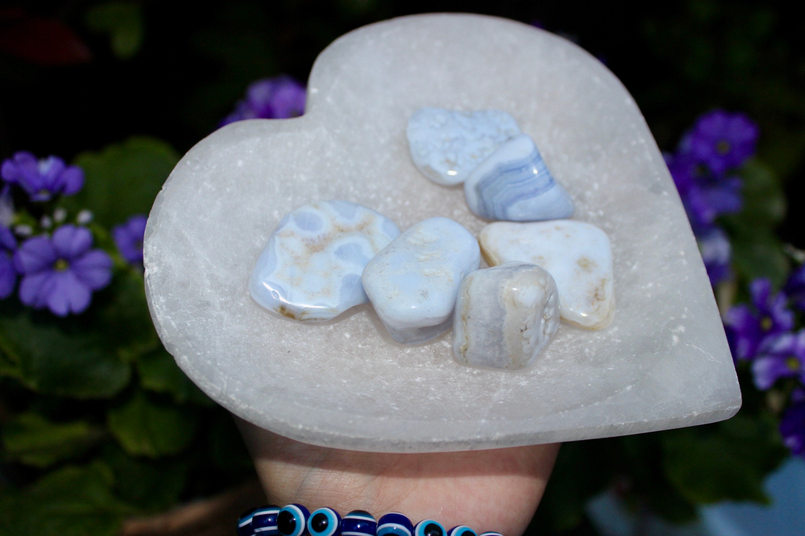 Tumble en Dentelle Bleue