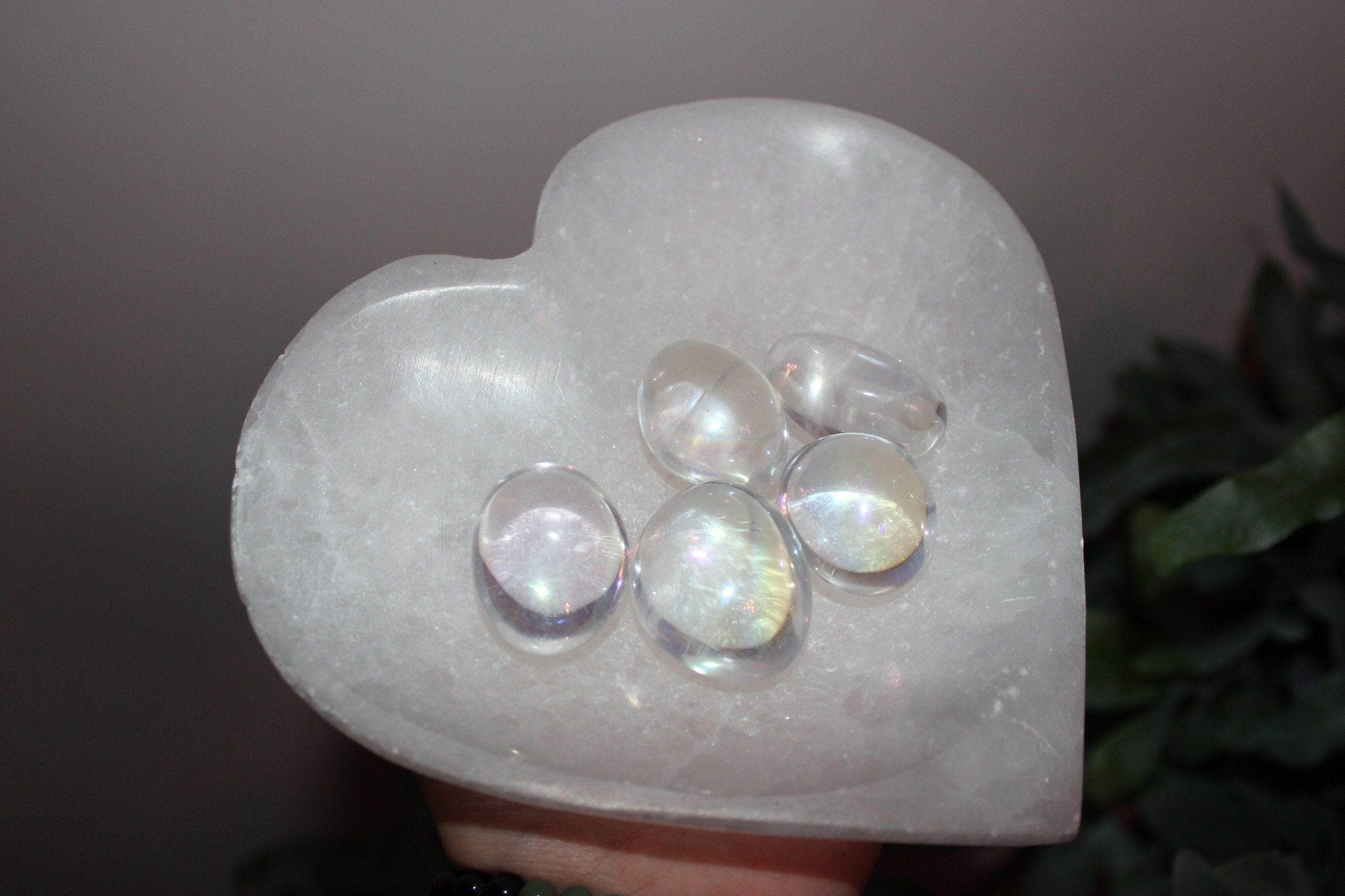 Tumble de Quartz Clair Angel Aura Haute Qualité