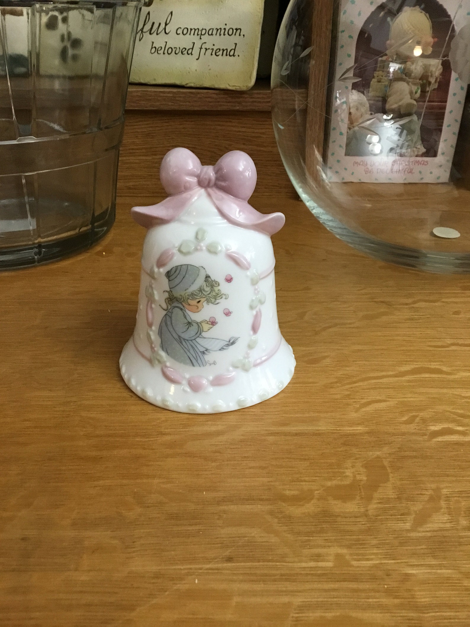 Kostbare Momente Große Glocke mit rosa Schleife | Etsy