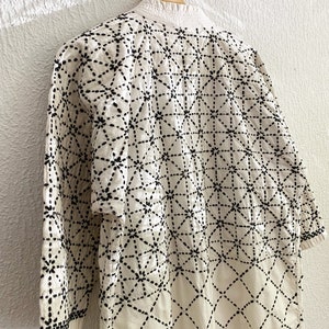 used Sashiko white Kendo Jacket/ durable cotton jacket/unisex/ size Men's M/ CBD10 image 9