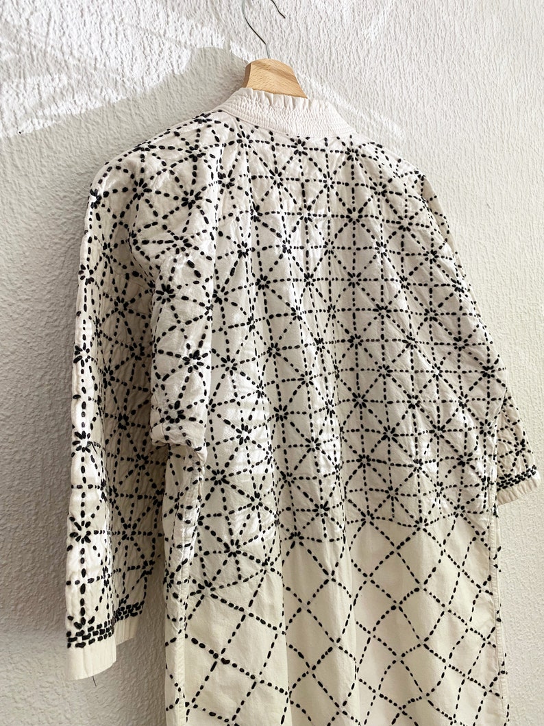 used Sashiko white Kendo Jacket/ durable cotton jacket/unisex/ size Men's M/ CBD10 image 9