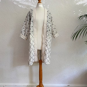 used Sashiko white Kendo Jacket/ durable cotton jacket/unisex/ size Men's M/ CBD10 image 2