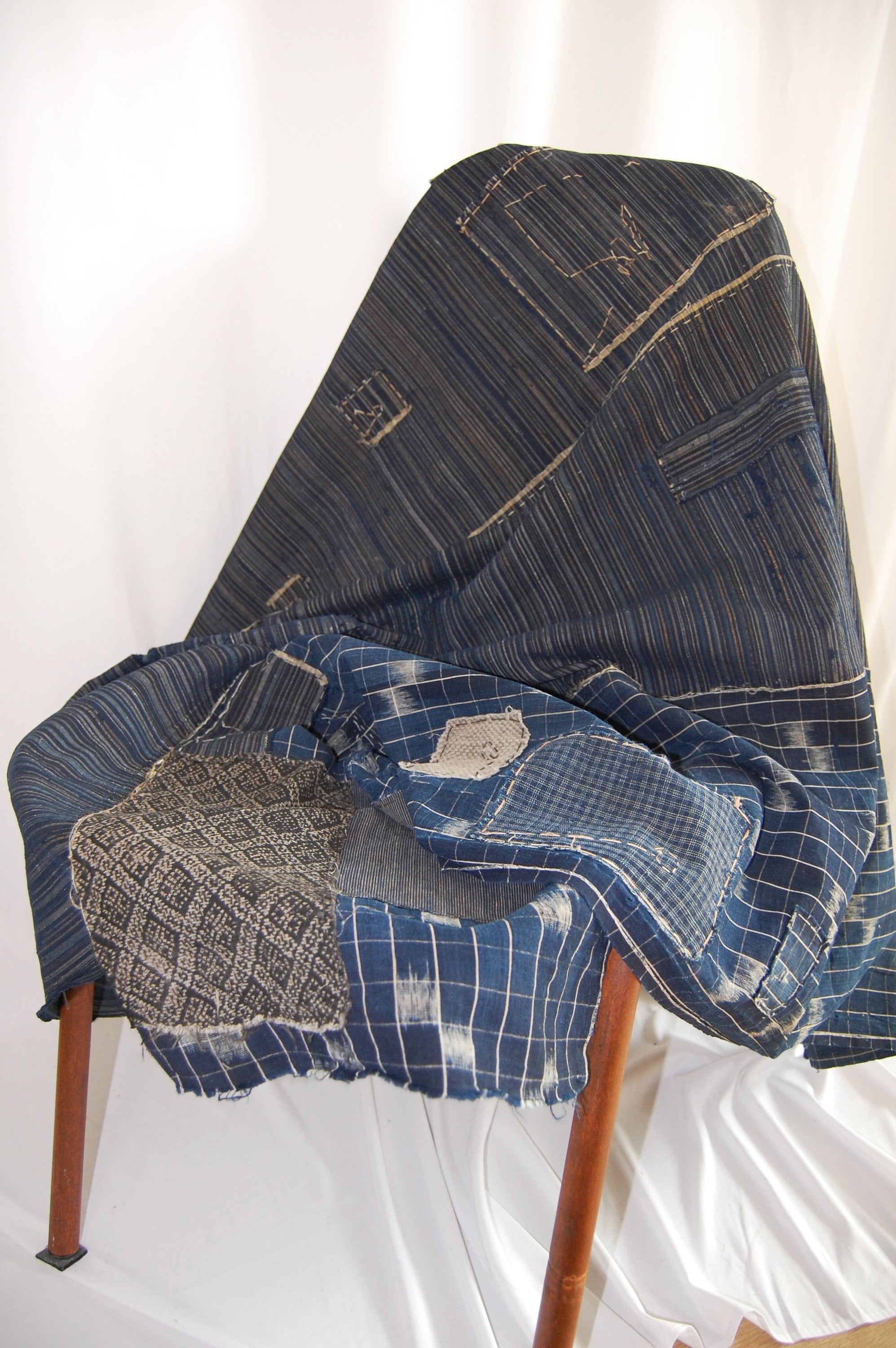 yozikori　　　　　　　　　　　　　　　　　　　　　BRADORA BORO Japanese Patchwork Textile CB57 / Bingogasuri 備後絣