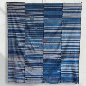 Japanese BORO textile/ CB73 striped pattern