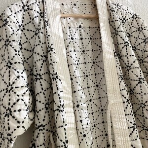 used Sashiko white Kendo Jacket/ durable cotton jacket/unisex/ size Men's M/ CBD10 image 8