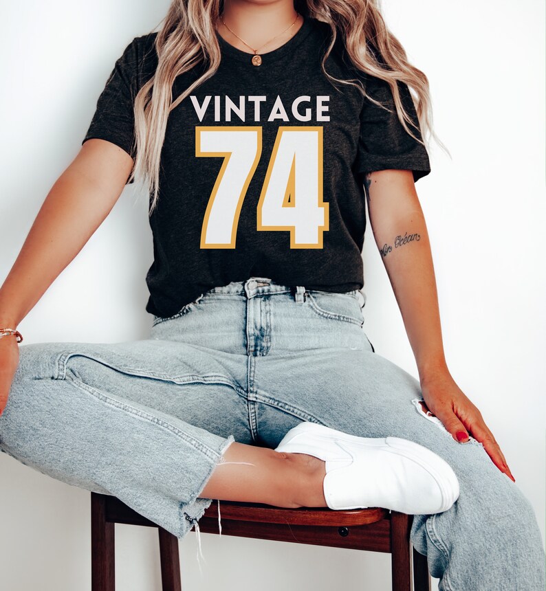 50th Birthday Shirt, Vintage T Shirt, Vintage 1974 Shirt, 50th Birthday