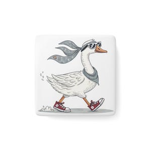 Von Honk zu Haute Goose Magnet, Verspieltes Wohn Dekor, Geschenk für Tierliebhaber, Lustiges Küchen Accessoire