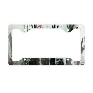 Zombie License Plate Frame, Horror Car Accessories, Vehicle Decor, Halloween Decor, Spooky Custom Auto Tags