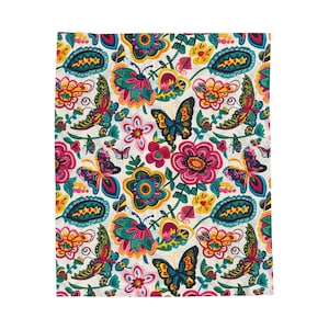 Bunte Samt Plüschdecke, Kuschelige Decke, Schlafzimmer Dekor, Warmes Geschenk, Haus Garten, Schmetterling Design