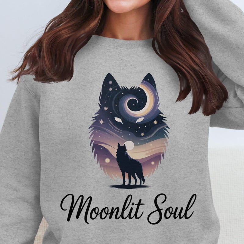 Rising Star Wolf Moon Sherpa Hoodie main image 0