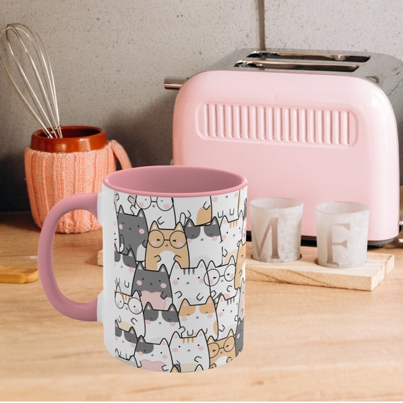 Personalzed Coffee Mug Gft For Cat Lover, Good Mornng Cat Human
