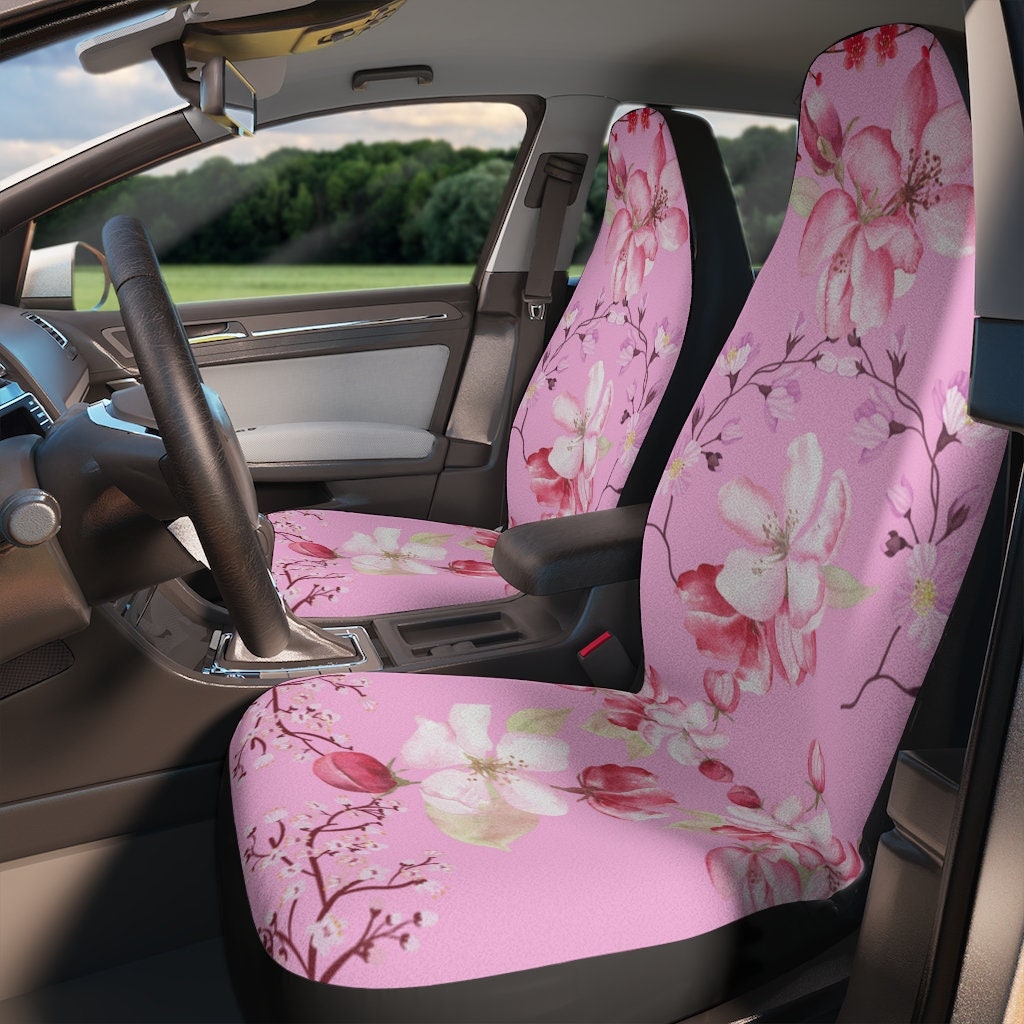 Schwarze Auto Sitzbezüge, Schutzhüllen für Auto, Kirschblüten Auto  Sitzbezüge, Blumen Auto Sitzbezüge, Baumzweige, Bestseller-Abdeckungen -  .de