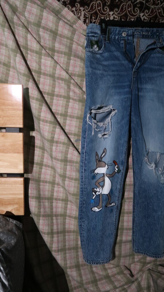 Bugs Bunny Jeans Etsy