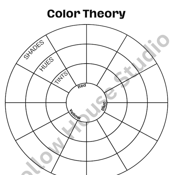 Color Theory/Color Wheel Worksheet