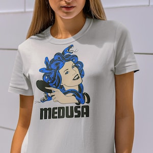 Medusa Graphic Tee: Greek Mythology Snake Hair T-Shirt