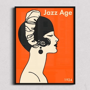 Art Deco Wall Art Jazz Era Roaring Twenties Style