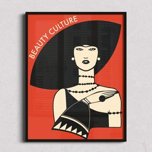 Art Deco Fashion Poster: 1920s Woman Illustration, Retro Print