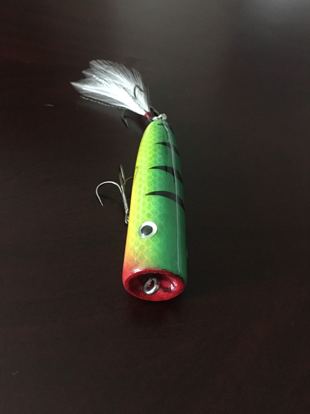 Handmade Wood Fishing Lure, Fishing Lure, Hand Painted Wooden Fishing