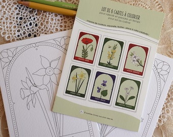Spring collection "A Time for Yourself": coloring cards & ritual cards