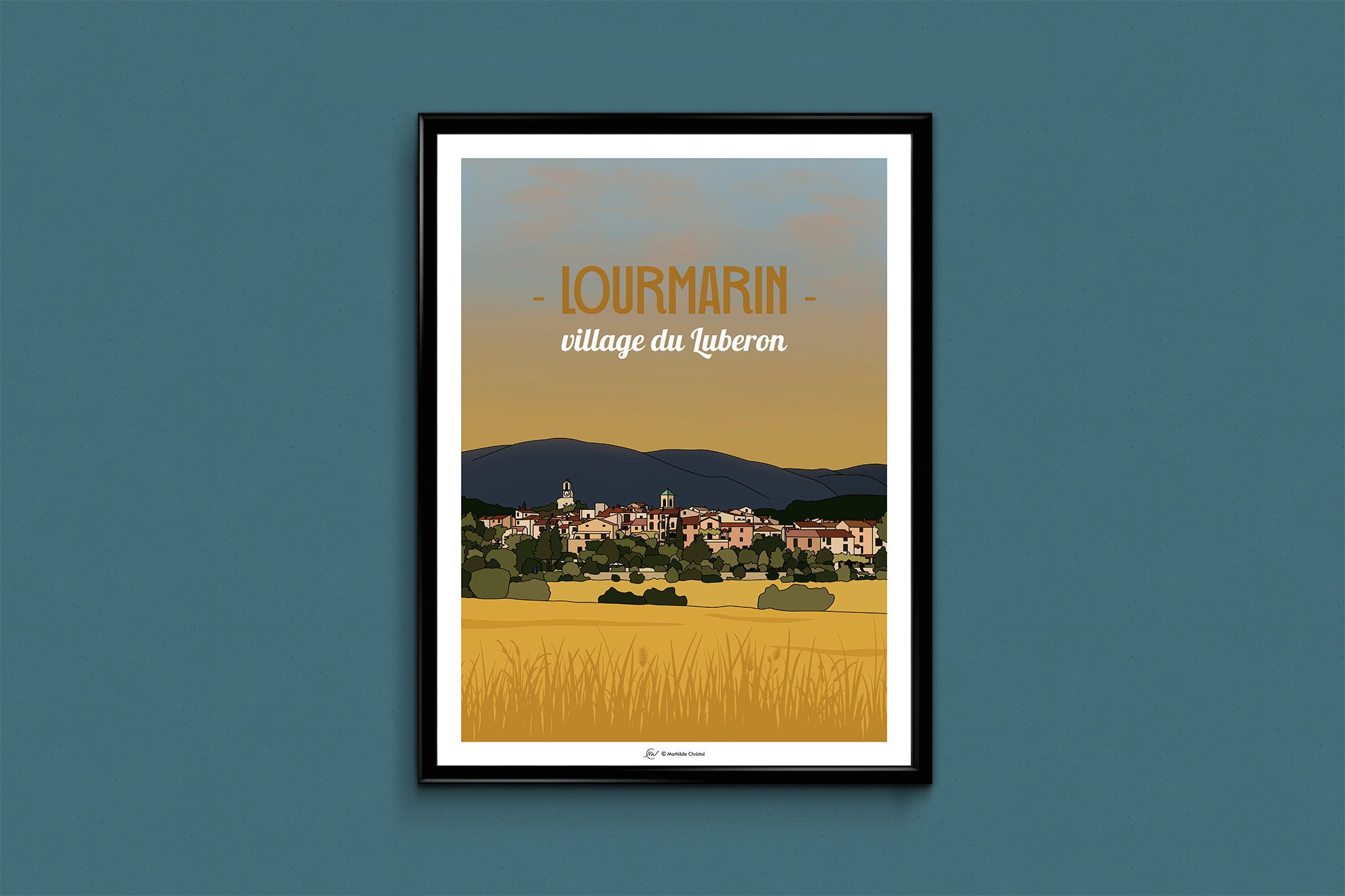 Affiche Lourmarin, Village Du Luberon