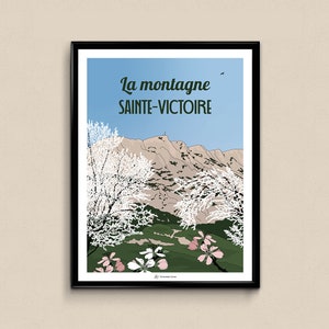 Affiche La montagne Sainte-Victoire