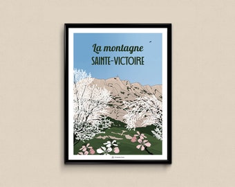 Poster of the Sainte-Victoire mountain