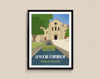 Poster La Roque-d'Anthéron, Silvacane Abbey