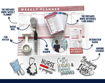 The Prepared Nurse Complete Bundle ™ | Nursing Reference Cards, New Grad, Nursing Student, New Nurse, Nursing Notes, Nurse Gift Set