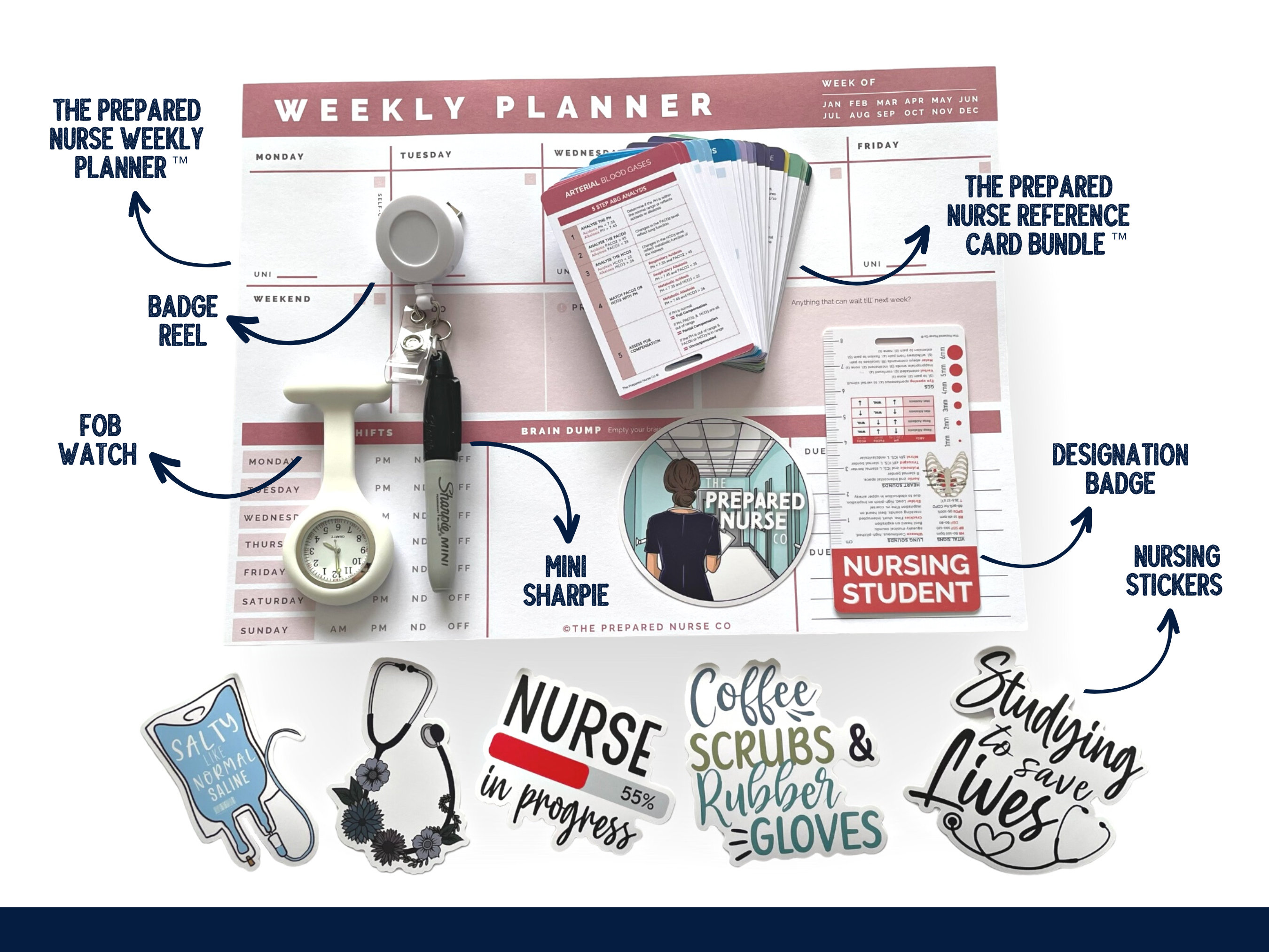 The Prepared Nurse Complete Bundle ™ Nursing Reference Cards